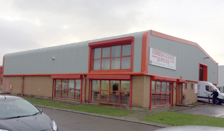 overclad of an industrial unit in yorkshire