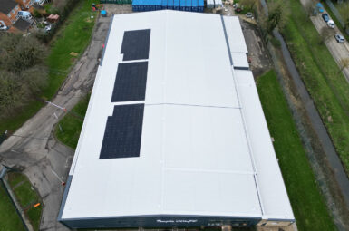 warehouse overclad solar panels lincolnshire